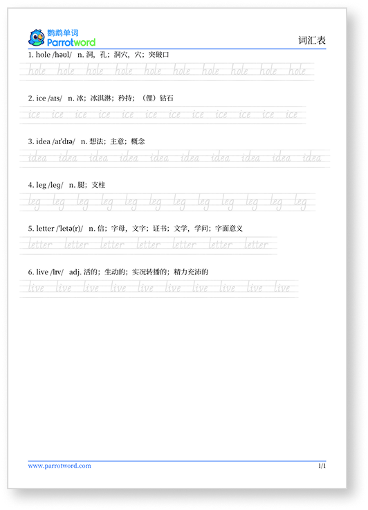 单词导出预览2