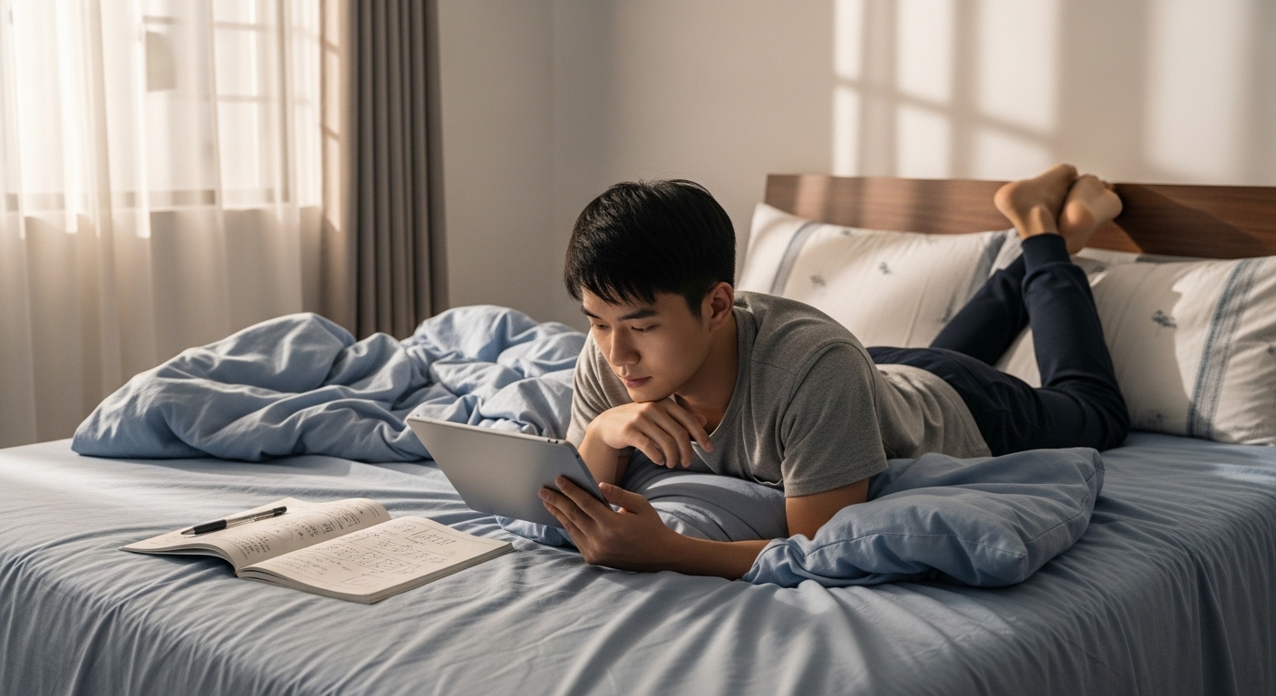 大学生小英使用鹦鹉单词备考雅思